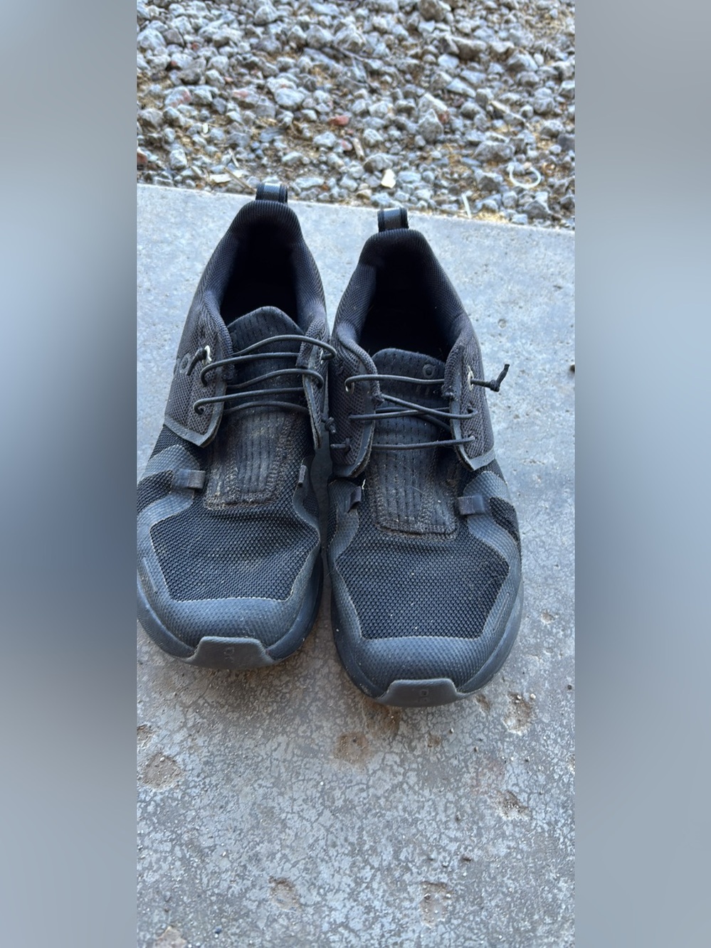 On Running Yourh Black Athletic Mesh Sneakers